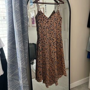 Lepoard Dress Asymmetrical Dress